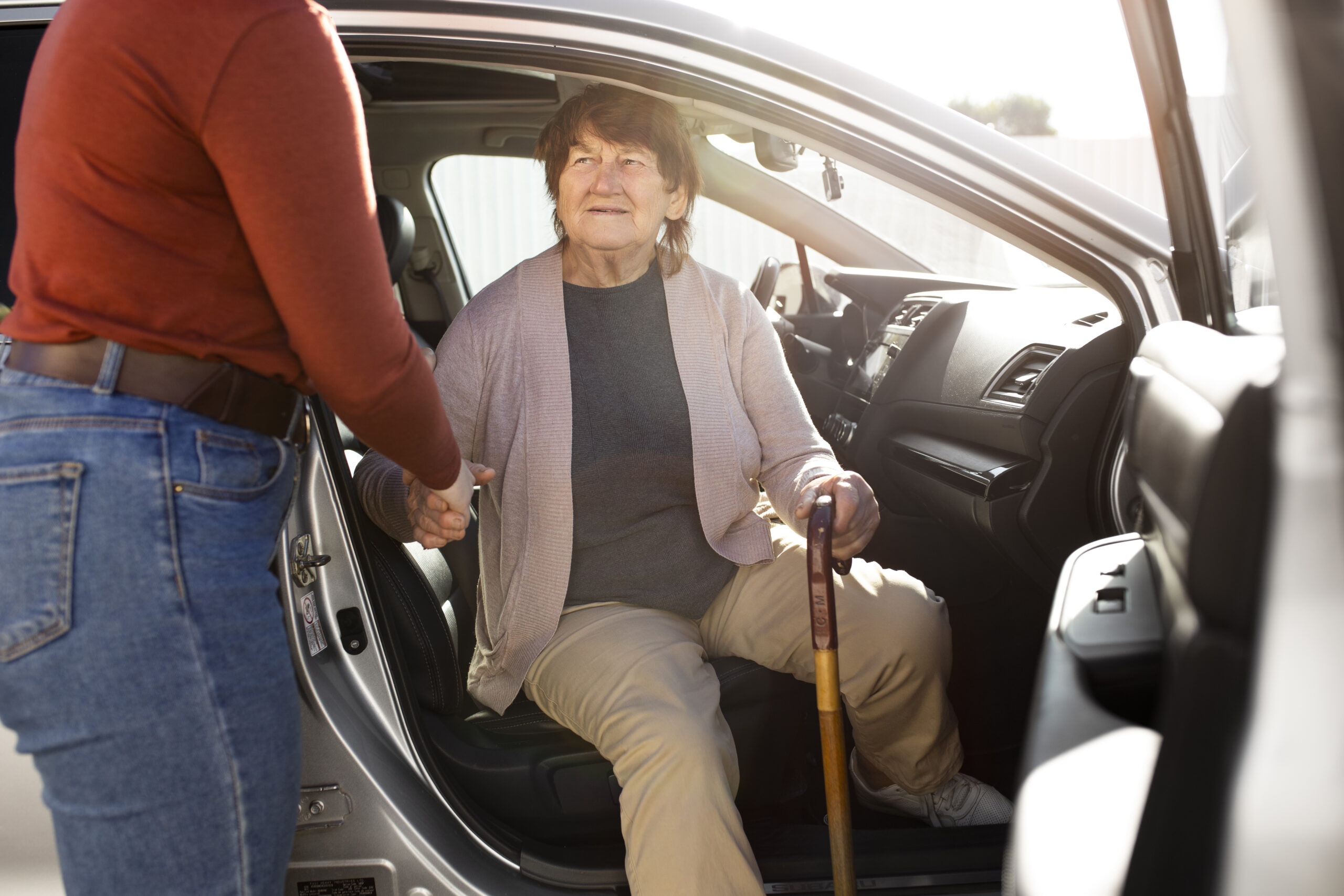 NDIS participant using accessible transport services in Western Sydney